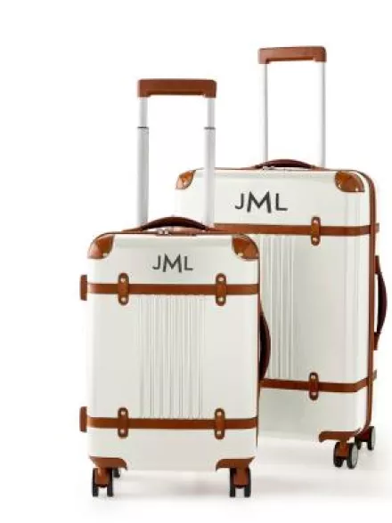 Luggage set displayed as wedding registry and gift inspiration