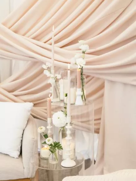 Swept Away: Elegant, Dreamy Draping Details in Styled Shoot at Oregon Golf Club