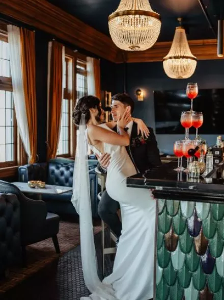 Luxurious and Moody Romance Emanates from Local Creatives in Styled Shoot at The Muse Whiskey & Coffee Bar Featuring Italian Touches
