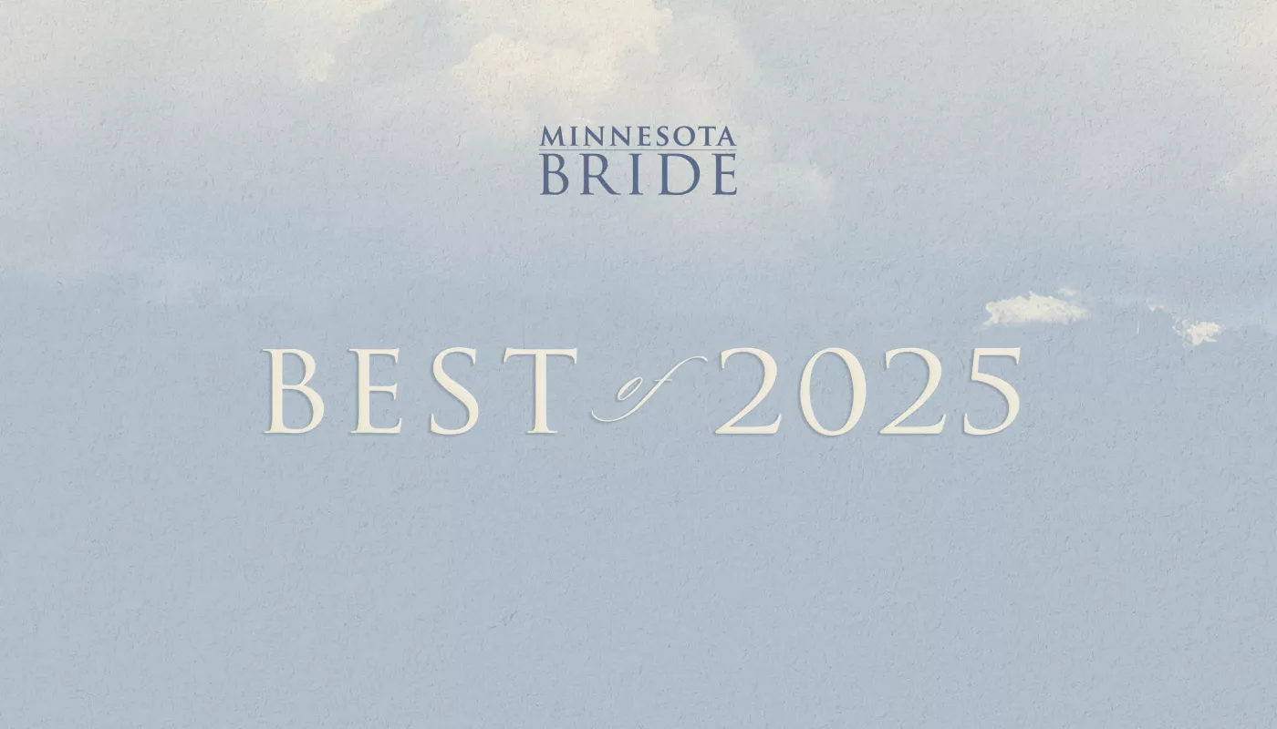 Best of Minnesota Bride 2025 blue sky background 