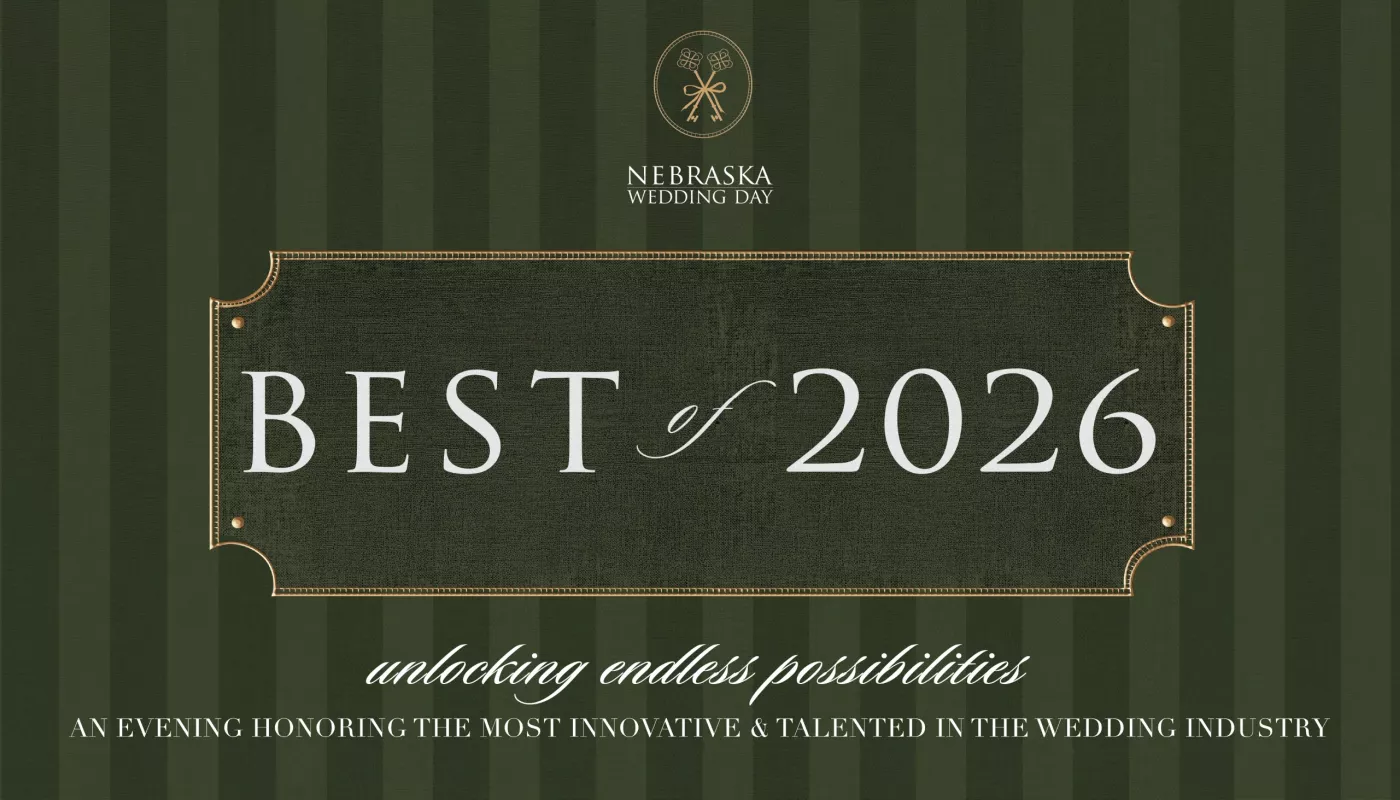 Nebraska Wedding Day Best of 2026 logo with green background